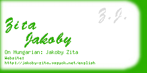 zita jakoby business card